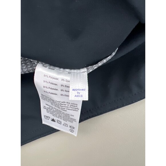 Asics Everysport Short Womens M Elastic Waist Black White Athleisure Workout NEW - Picture 12 of 15